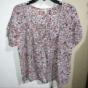 JOIE Multi color Floral Top Size Small 3389-T2986